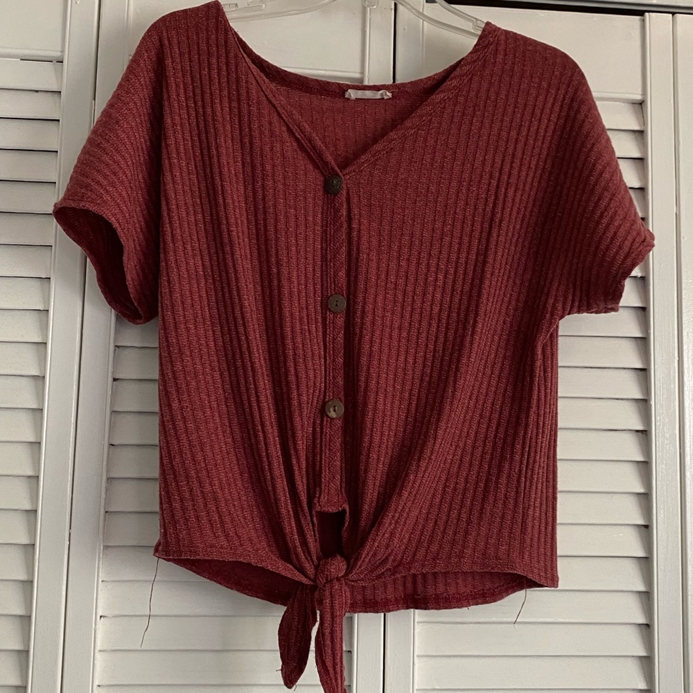 Burnt pinkish top, size medium